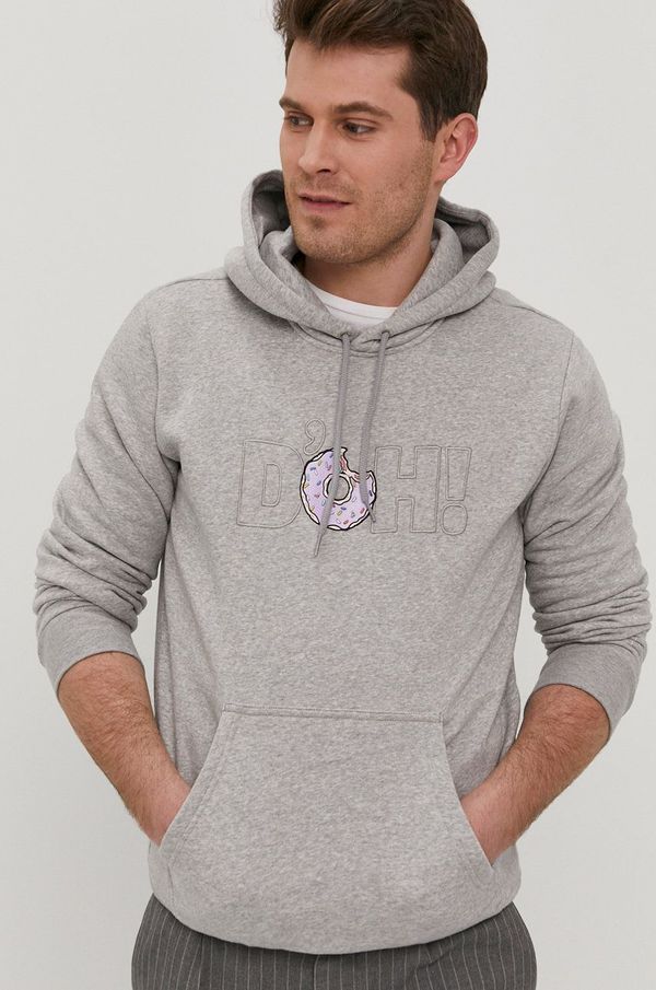 adidas Originals Dukserica adidas Originals za muškarce, boja: siva, s kapuljačom