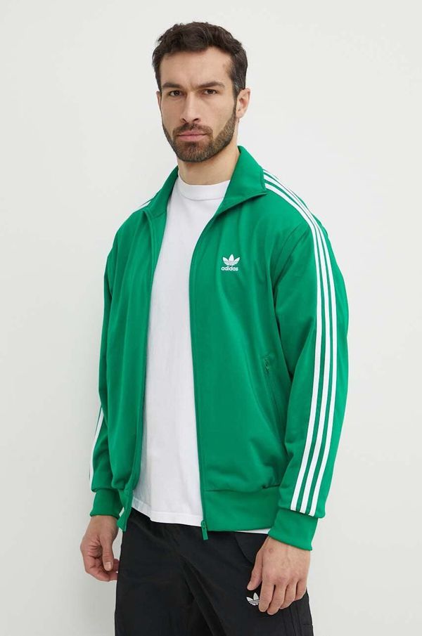 adidas Originals Dukserica adidas Originals za muškarce, boja: zelena, s aplikacijom, IU0762