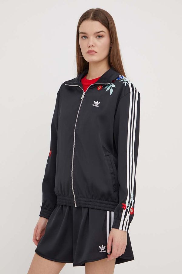 adidas Originals Dukserica adidas Originals za žene, boja: crna, s aplikacijom