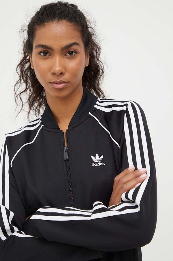 adidas Originals Dukserica adidas Originals za žene, boja: crna, s aplikacijom