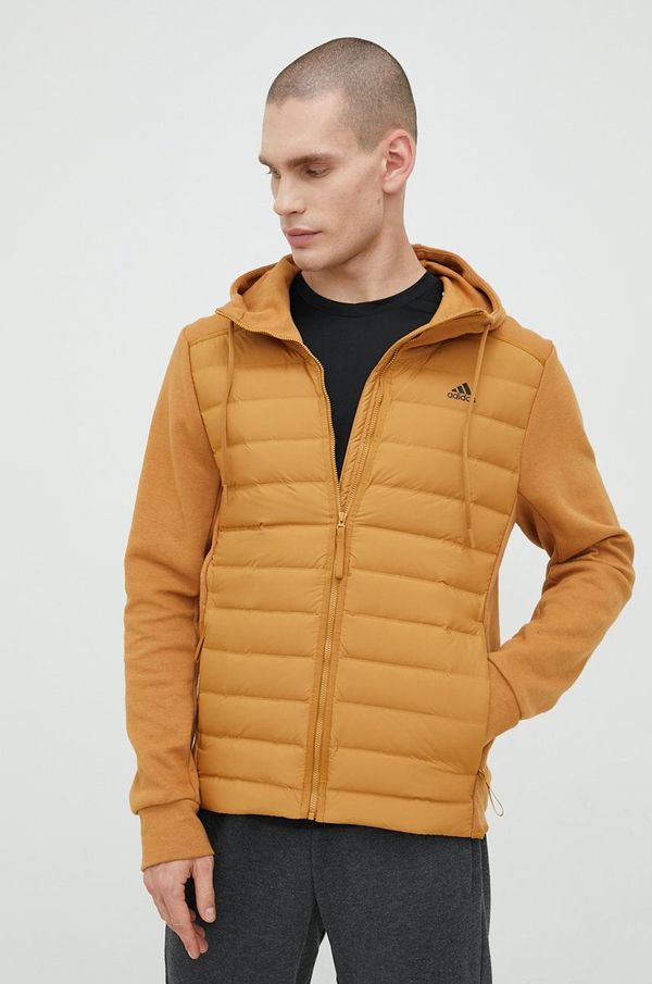 adidas Performance Dukserica adidas Performance Varilite Hybrid za muškarce, boja: smeđa