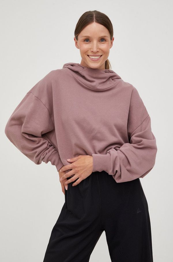 adidas Performance Dukserica adidas Performance za žene, boja: ružičasta, s kapuljačom, glatka