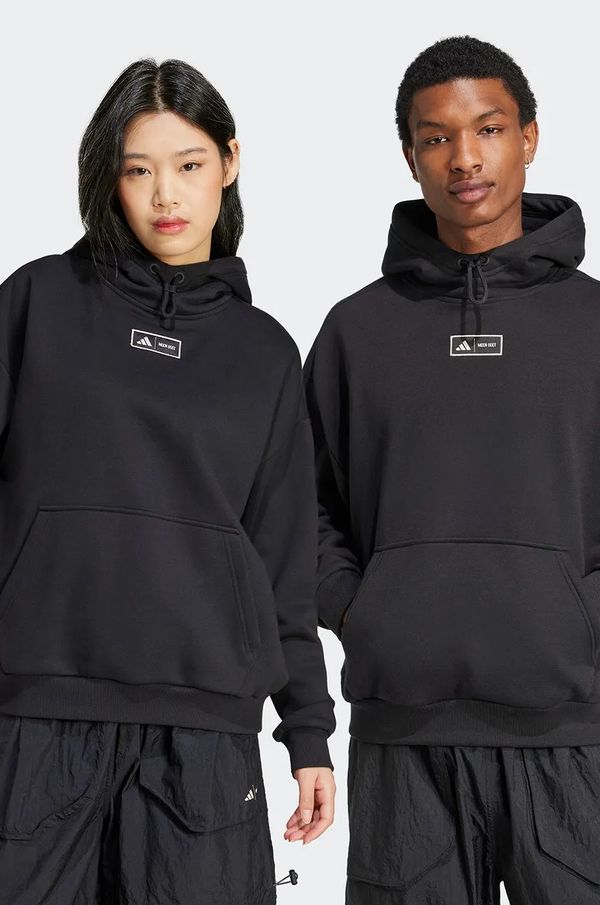 adidas Dukserica adidas x Moon Boot za žene, boja: crna, s kapuljačom, bez uzorka, IY8044