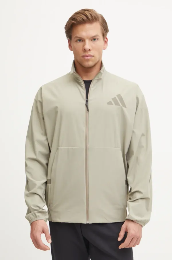 adidas Dukserica adidas Z.N.E. za muškarce, boja: bež, s tiskom, JN9028