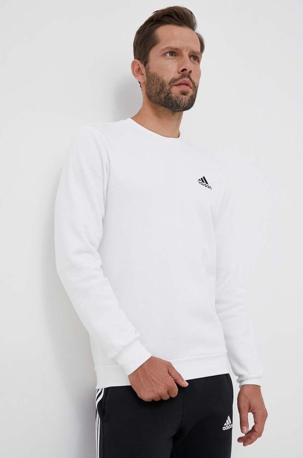 adidas Dukserica adidas za muškarce, boja: bijela, s aplikacijom