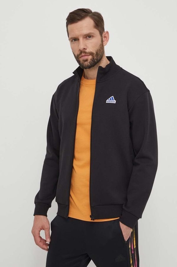 adidas Dukserica adidas za muškarce, boja: crna, bez uzorka, IS3231