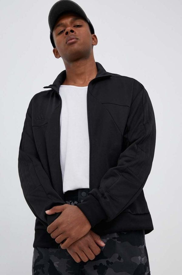 adidas Dukserica adidas za muškarce, boja: crna, glatka