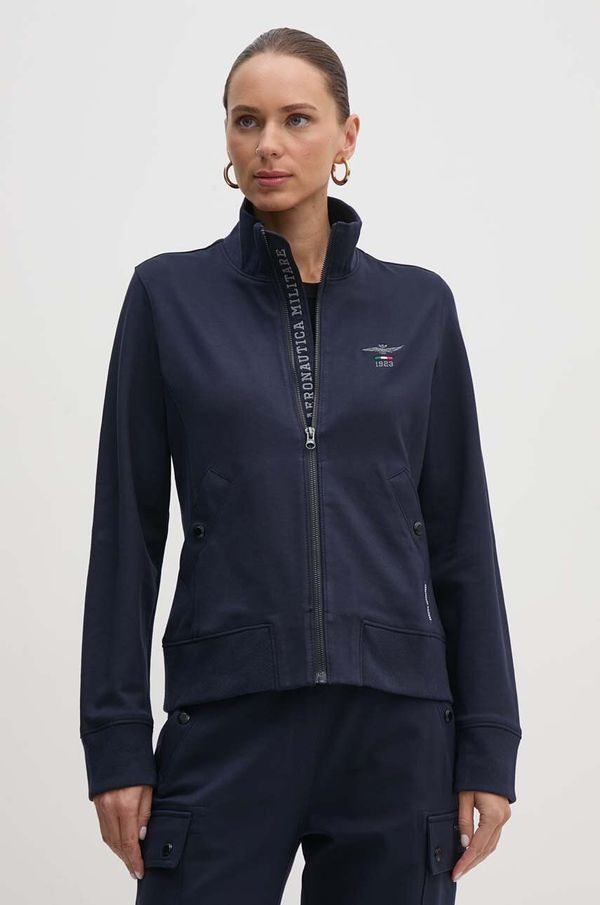 Aeronautica Militare Dukserica Aeronautica Militare za žene, boja: tamno plava, s aplikacijom, FE1925DF559