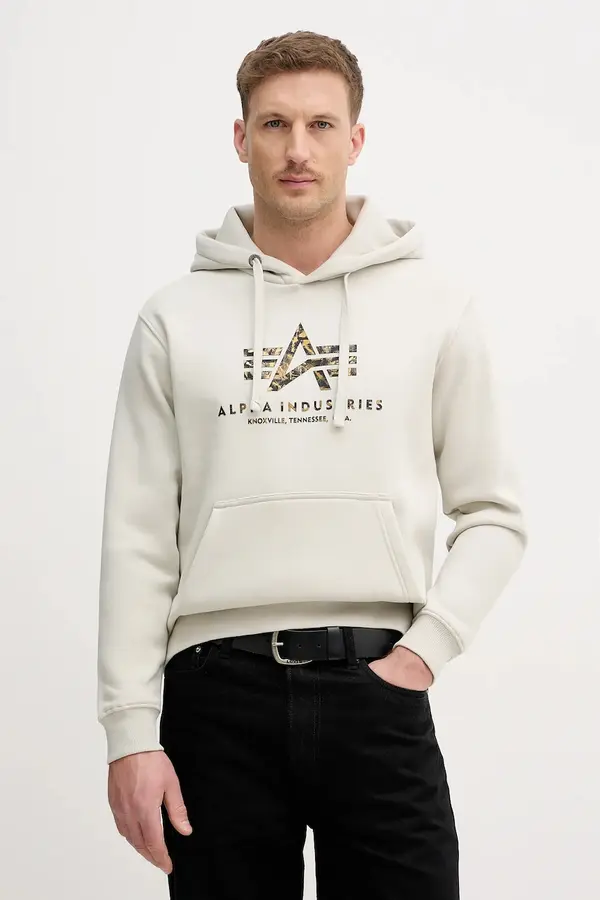 Alpha Industries Dukserica Alpha Industries Basic Hoodie BL Effect Print