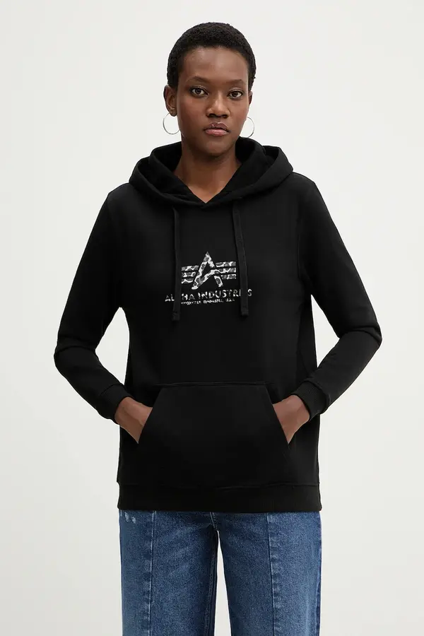 Alpha Industries Dukserica Alpha Industries Basic Hoodie BL Mirror Leo W