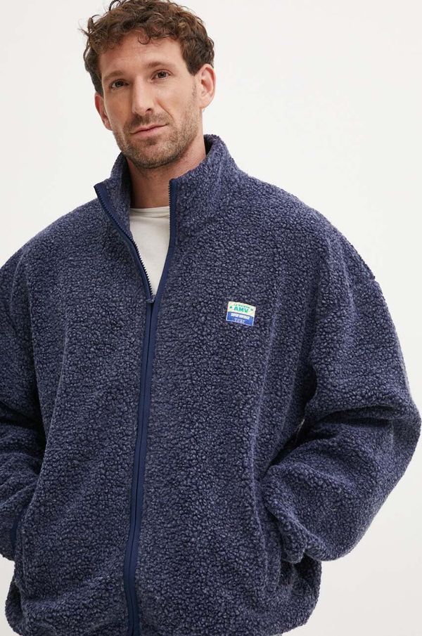 American Vintage Dukserica American Vintage za muškarce, boja: siva, bez uzorka, MHOK16BH24