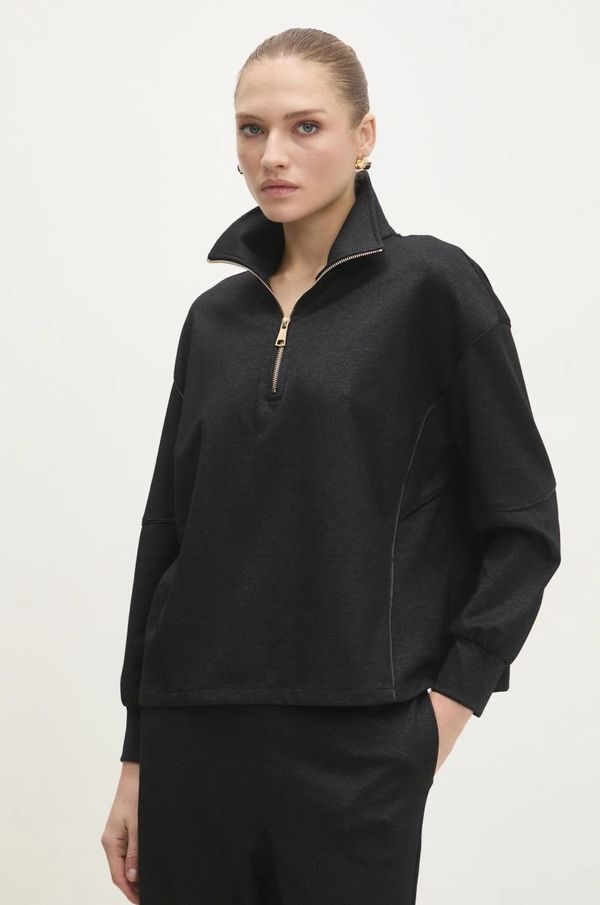 Answear Lab Dukserica Answear Lab za žene, boja: crna, bez uzorka