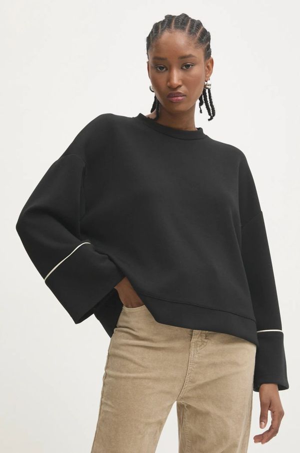 Answear Lab Dukserica Answear Lab za žene, boja: crna, bez uzorka