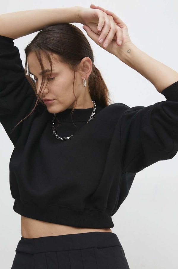 Answear Lab Dukserica Answear Lab za žene, boja: crna, bez uzorka