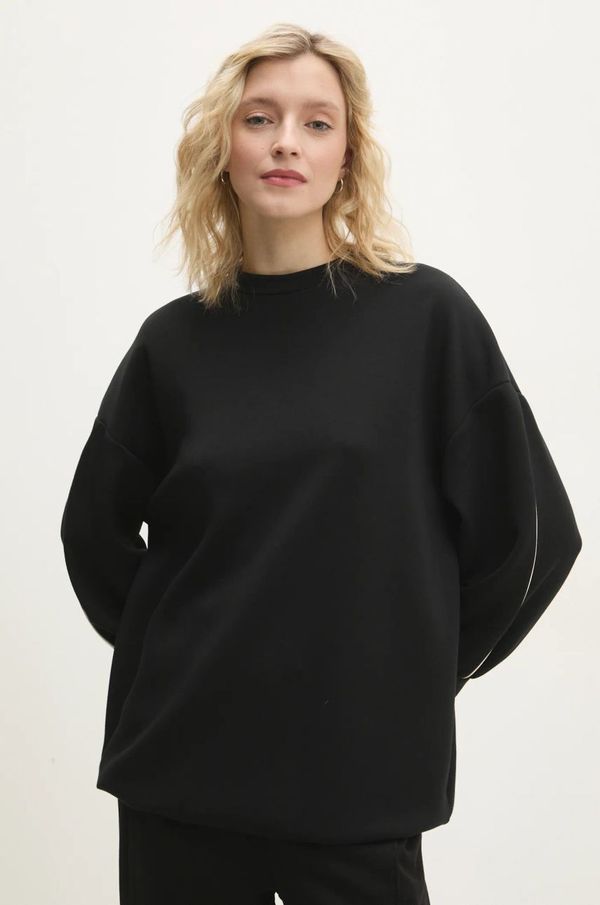 Answear Lab Dukserica Answear Lab za žene, boja: crna, bez uzorka