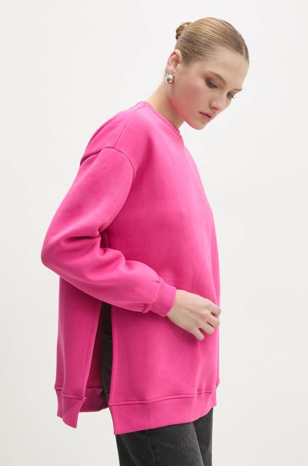 Answear Lab Dukserica Answear Lab za žene, boja: ružičasta, bez uzorka