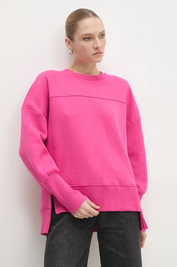 Answear Lab Dukserica Answear Lab za žene, boja: ružičasta, bez uzorka