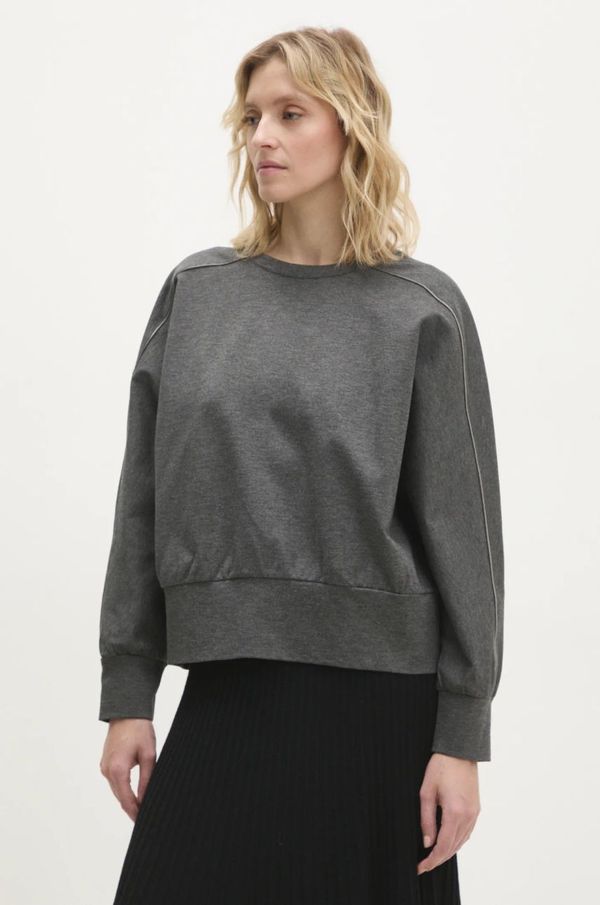 Answear Lab Dukserica Answear Lab za žene, boja: siva, bez uzorka