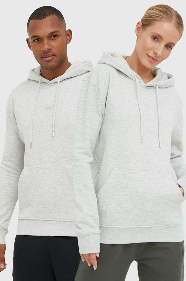 Arkk Copenhagen Dukserica Arkk Copenhagen unisex, boja: siva, s kapuljačom, melanž