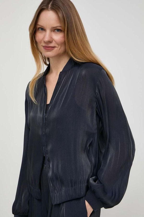 Armani Exchange Dukserica Armani Exchange za žene, boja: tamno plava, bez uzorka