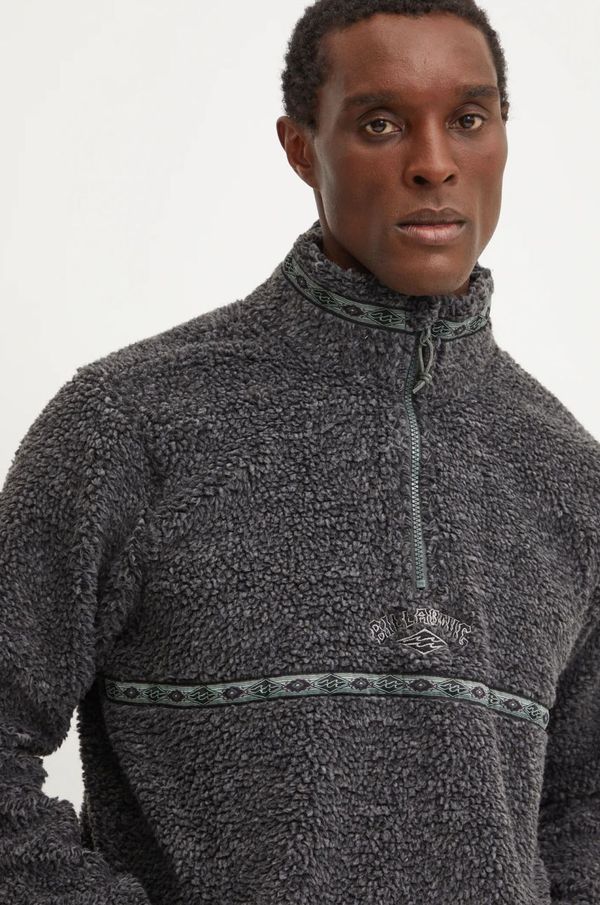 Billabong Dukserica Billabong Boundary Tombstone za muškarce, boja: siva, s aplikacijom, ABYFT00468