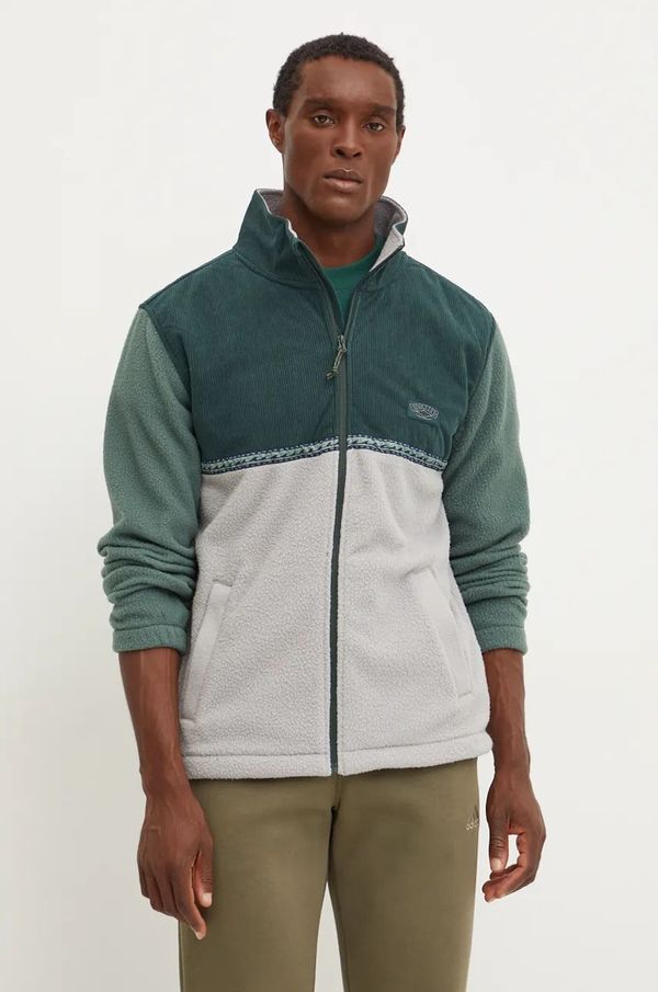Billabong Dukserica Billabong Boundary Trail Zip za muškarce, boja: zelena, s uzorkom, ABYFT00466