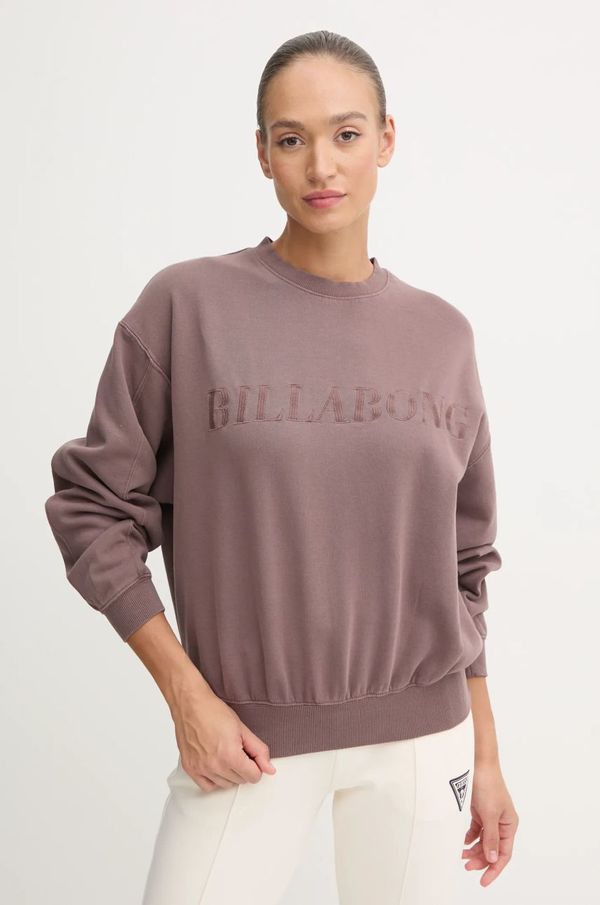 Billabong Dukserica Billabong Palmin za žene, boja: smeđa, s aplikacijom, ABJFT00456