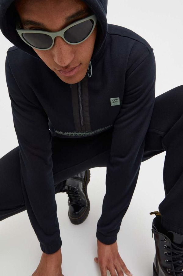 Billabong Dukserica Billabong za muškarce, boja: crna, s kapuljačom, bez uzorka