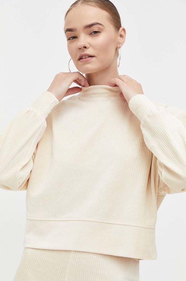 Billabong Dukserica Billabong za žene, boja: bež, bez uzorka