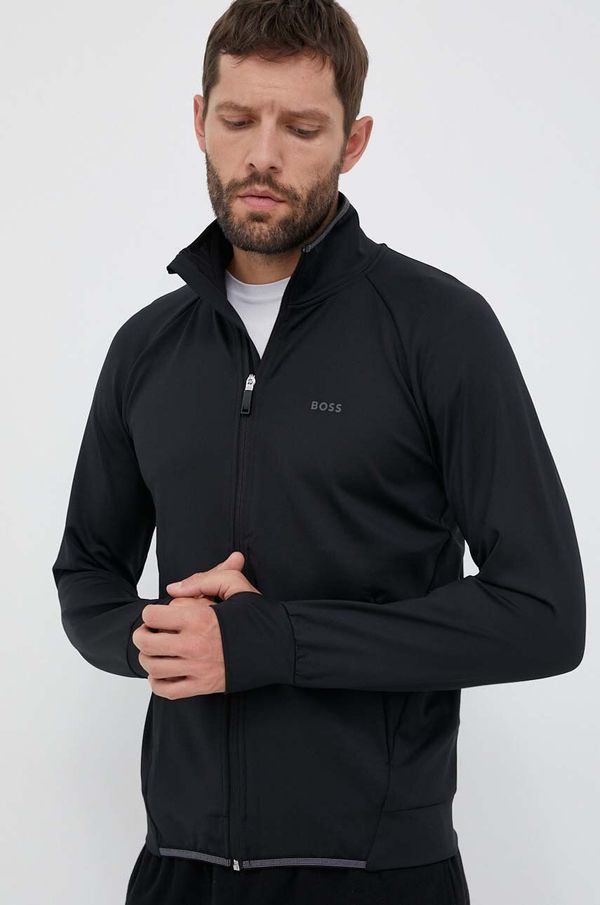Boss Green Dukserica Boss Green BOSS GREEN za muškarce, boja: crna, glatka