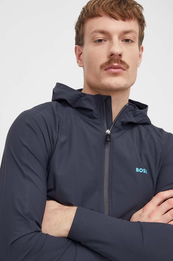 Boss Green Dukserica Boss Green za muškarce, s kapuljačom, bez uzorka