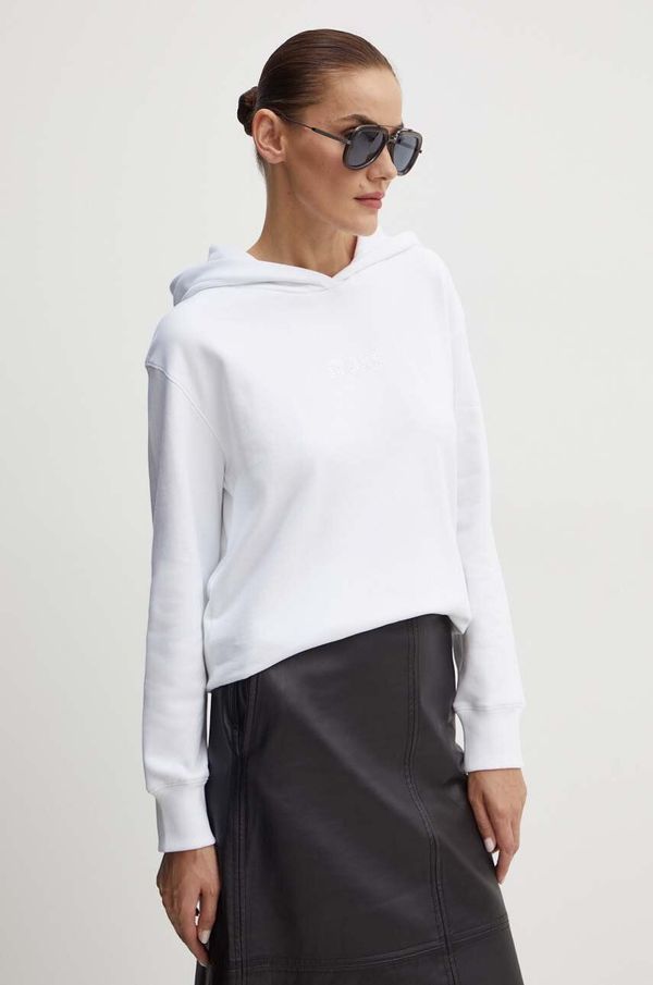 Boss Orange Dukserica Boss Orange za žene, boja: bijela, s kapuljačom, s aplikacijom, 50531821