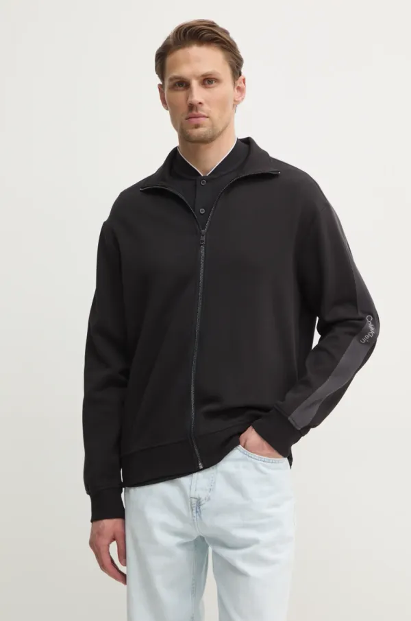 Calvin Klein Jeans Dukserica Calvin Klein Jeans za muškarce, boja: crna, bez uzorka, J30J327244