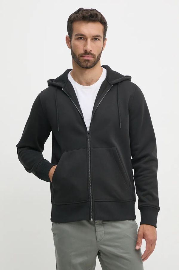 Calvin Klein Jeans Dukserica Calvin Klein Jeans za muškarce, boja: crna, s kapuljačom, bez uzorka, J30J326138