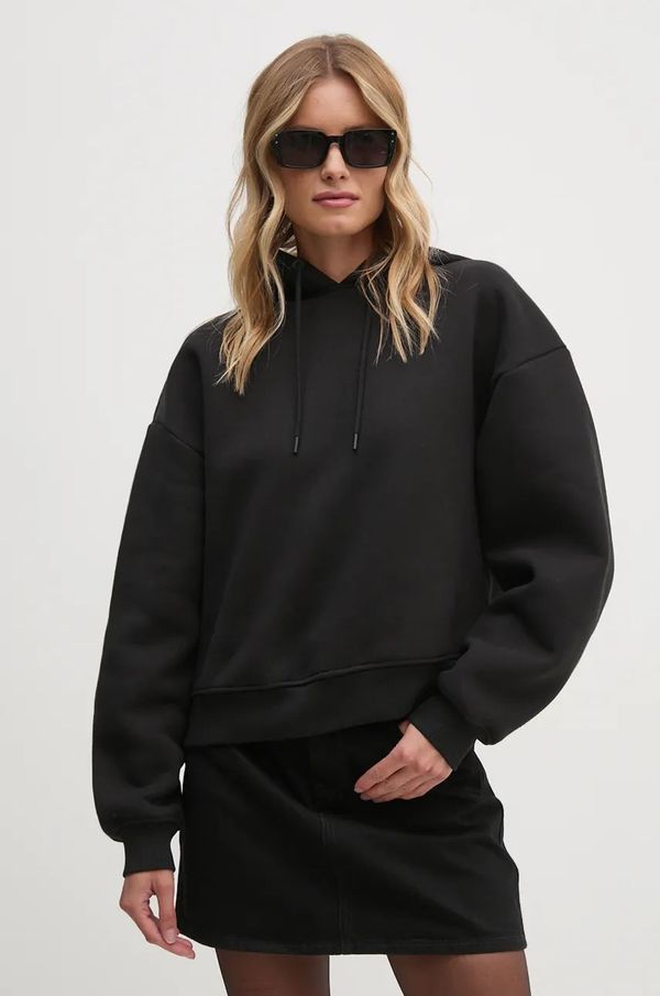 Calvin Klein Jeans Dukserica Calvin Klein Jeans za žene, boja: crna, s kapuljačom, bez uzorka, J20J224658