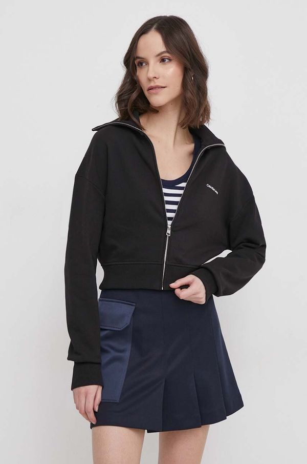 Calvin Klein Jeans Dukserica Calvin Klein Jeans za žene, boja: crna, s tiskom