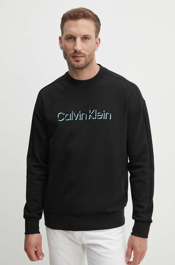 Calvin Klein Dukserica Calvin Klein za muškarce, boja: crna, s tiskom, K10K113081
