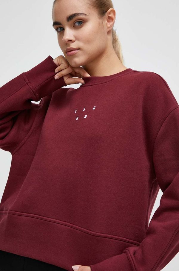 Casall Dukserica Casall za žene, boja: bordo, s aplikacijom