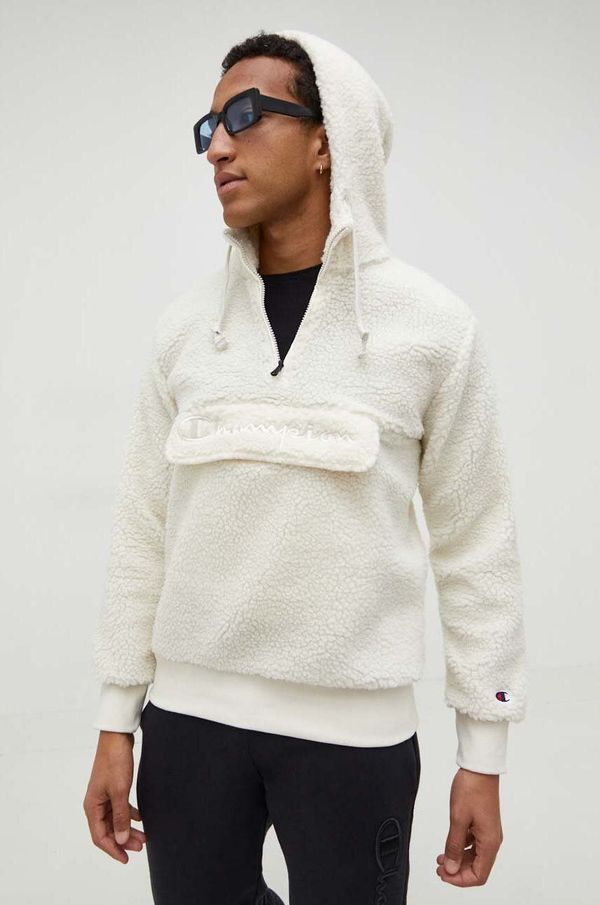 Champion Dukserica Champion za muškarce, boja: bež, s kapuljačom, bez uzorka