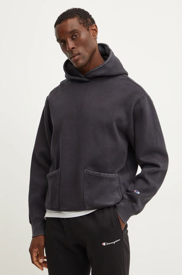 Champion Dukserica Champion za muškarce, boja: crna, s kapuljačom, bez uzorka, 220510
