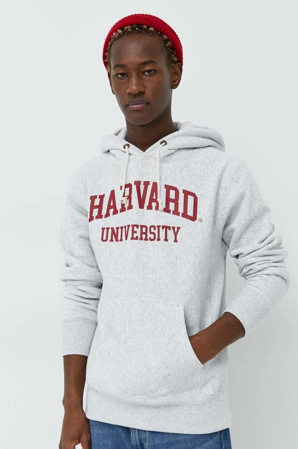 Champion Dukserica Champion za muškarce, boja: siva, s kapuljačom, s tiskom