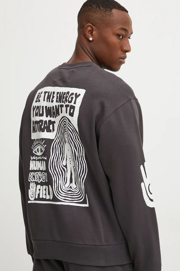 Champion Dukserica Champion za muškarce, boja: siva, s tiskom, 220427