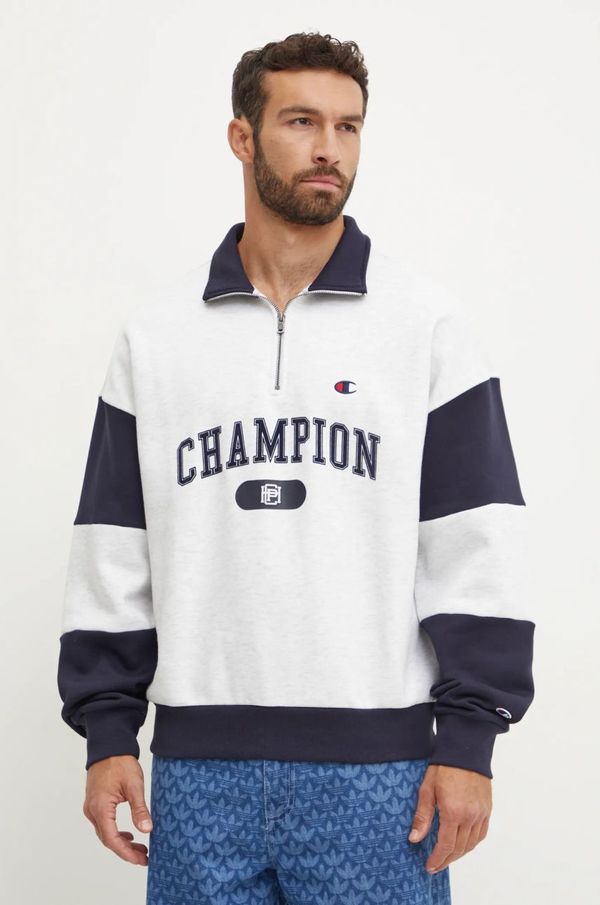 Champion Dukserica Champion za muškarce, boja: siva, s uzorkom, 220435