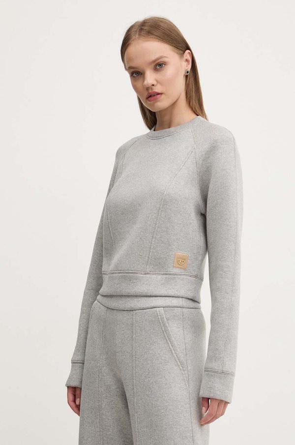 Chiara Ferragni Dukserica Chiara Ferragni za žene, boja: siva, melanž, 77CBI318