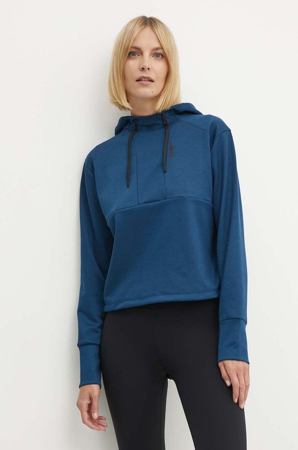 Colmar Dukserica Colmar za žene, boja: tamno plava, s kapuljačom, bez uzorka