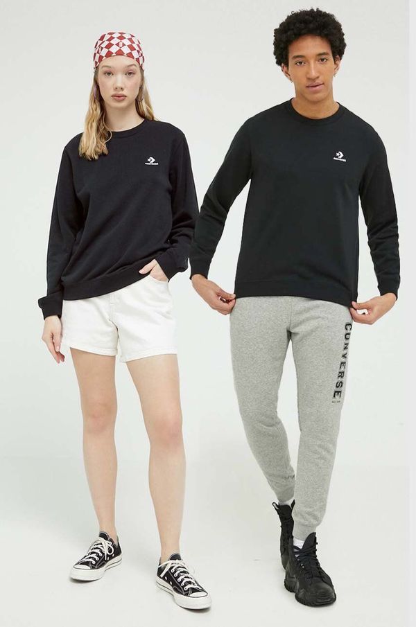 Converse Dukserica Converse boja: crna, glatka, 10023861.A02-Black