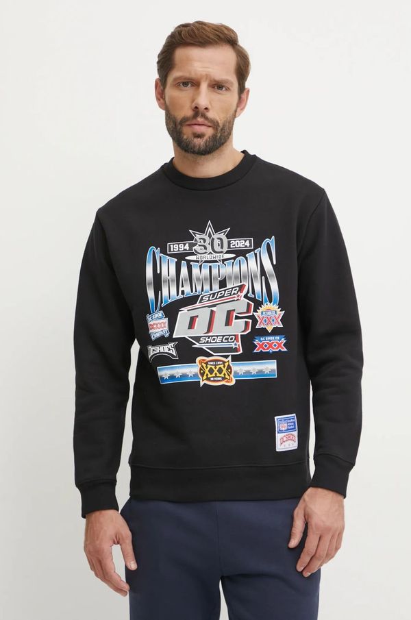 DC Dukserica DC Old Champs za muškarce, boja: crna, s tiskom, ADYSF03138