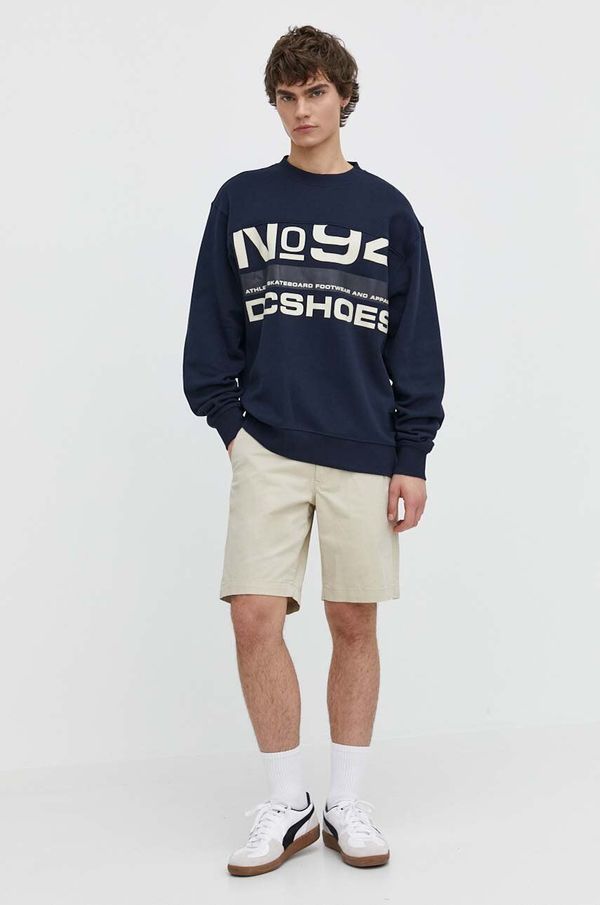 DC Dukserica DC Static 94 za muškarce, boja: tamno plava, s tiskom, ADYFT03410