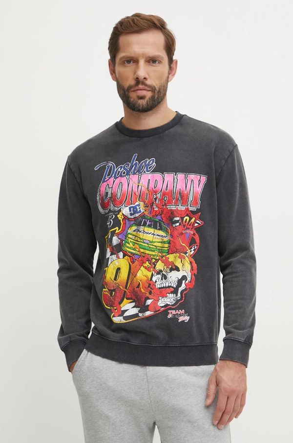 DC Dukserica DC Throwback 94 za muškarce, boja: siva, s tiskom, ADYSF03129