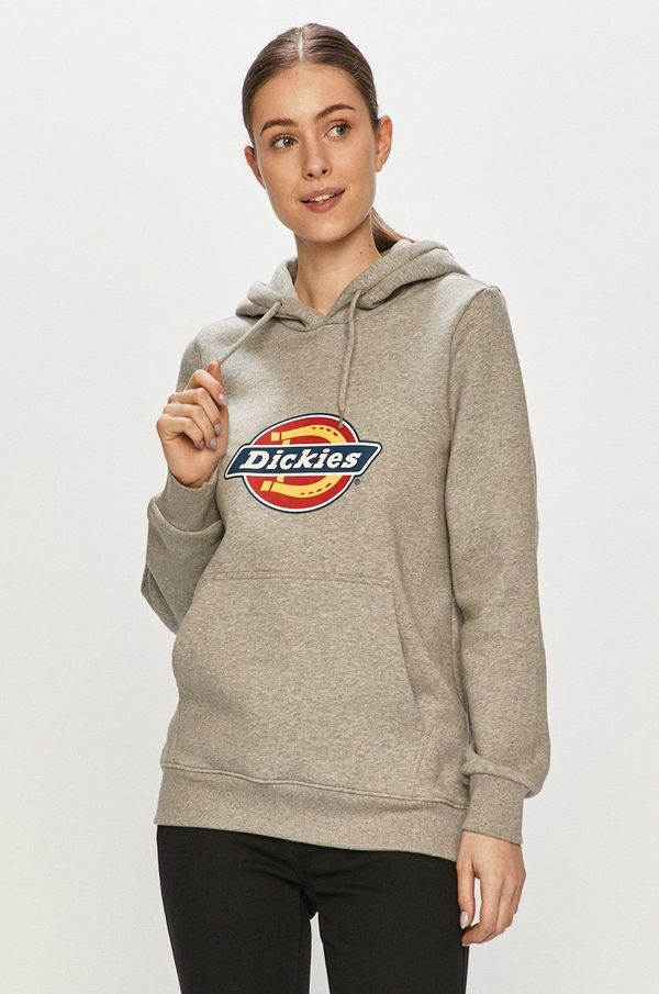 Dickies Dukserica Dickies za žene, boja: siva, s kapuljačom, DK0A4XCCGYM-GREYMELANG